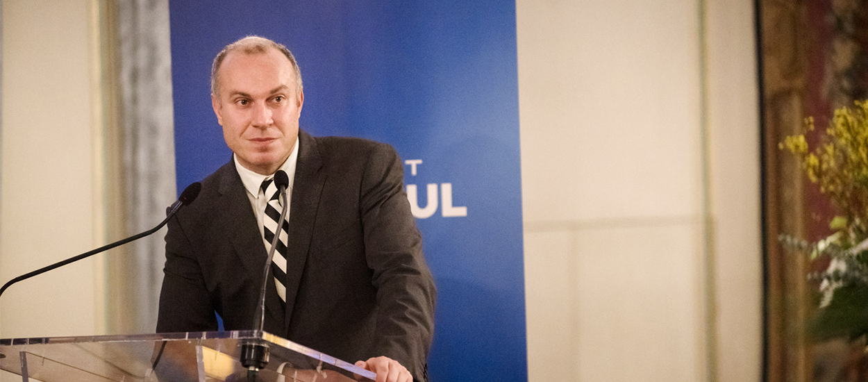 François Gemenne lors du dîner Ville de Demain - Institut Choiseul