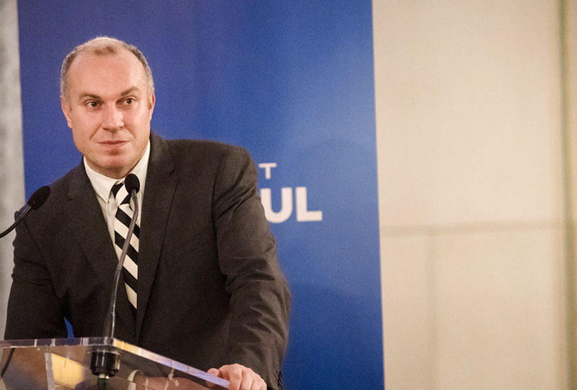 François Gemenne lors du dîner Ville de Demain - Institut Choiseul