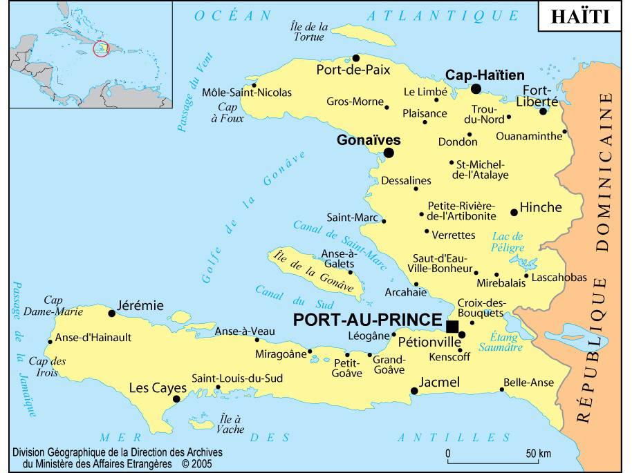 Carte d'Haïti